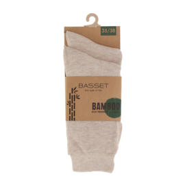 BASSET sok 2-pak  bamboo beige