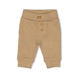 feetje 52202205 broekje rib bruin melange