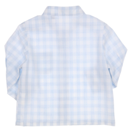 Gymp 2188 overhemd lichtblauw/wit
