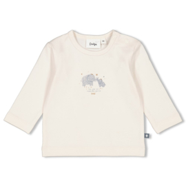 feetje 51602375 shirt olifantje offwhite