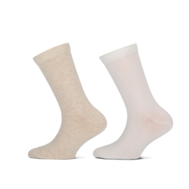 Yellow Moon 6100-7003p sok 2-pack offwhite/beige