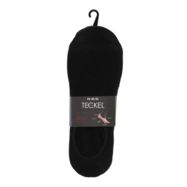 TECKEL 51700 invisible sneakersok met badstof zool 3-pak zwart