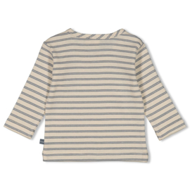 feetje 51602378 shirt streep blauw offwhite