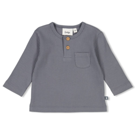 feetje 51602380 shirt blauw rib