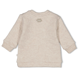 feetje 51602392 sweater taupe melange