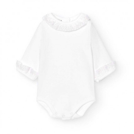BABIDU romper 1191 broderie wit