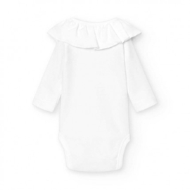 BABIDU romper 1178 overslag roesel wit