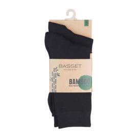 BASSET sok 2-pak  bamboo zwart