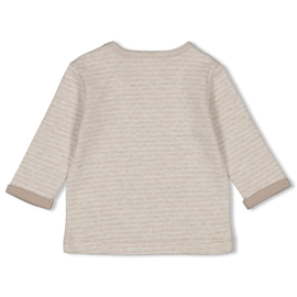 feetje 51602397 shirt taupe melange