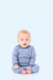 Feetje pyjama blauw melée