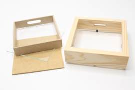 Spaarpot lijst 17x17x3,7cm
