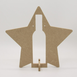 kerstster  voor wijnflesje 187ml