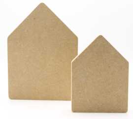 MDF huisje 9,6x13cm