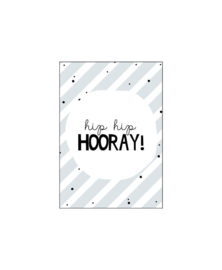 cadeaukaartje hip hip hooray