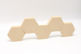 mdf 18mm hexagon 17,5x15cm