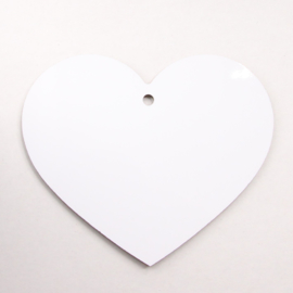 sublimatie  hart met gaatje 9,1x8cm