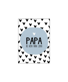 cadeaukaartje papa ik hou van jou
