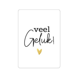 cadeaukaartje veel geluk
