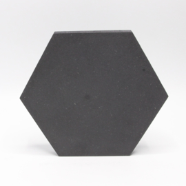 18mm hexagon 8x7cm zwart