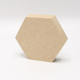mdf 18mm hexagon 8x7cm