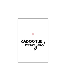 cadeaukaartje kadootje voor jou