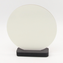 plankje zwart met hele sublimatie cirkel 18cm