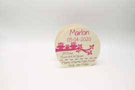 spaarpot rond 14,3x13,2x5,8cm
