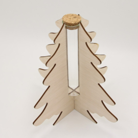 kerstboom met smal buisje/vaasje