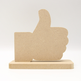 MDF duimpje 13x12,5cm