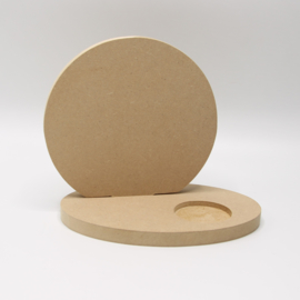 theelichthouder cirkel mdf