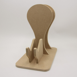 mdf standaard voor controller en houder voor hoofdtelefoon