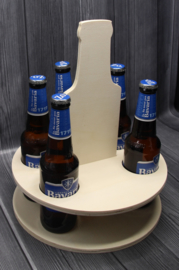 kadoverpakking voor vijf bierflesjes (populieren multiplex)