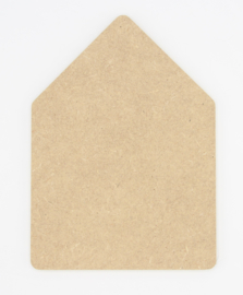 huisje zonder schoorsteen mdf 9mm  15x21cm