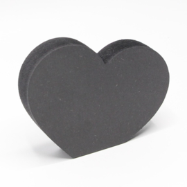 18mm hart met rechte onderzijde 10,3x8cm zwart