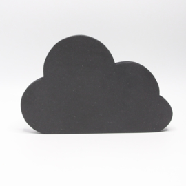 18mm wolk klein 12,5x8cm zwart