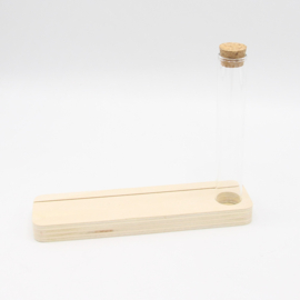 plankje populieren hout voor foto of kaart gleuf 20cm met buisje
