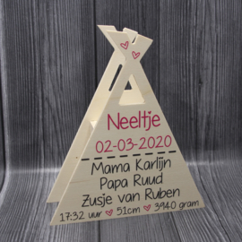 spaarpot tipi 17,6x20,6x5,8cm