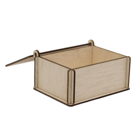 houten rechthoek doosjes per 10 stuks