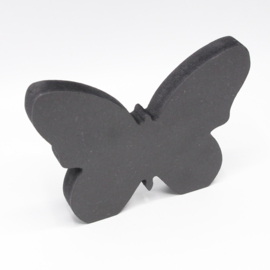 18mm vlinder 16x12cm zwart