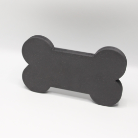 18mm hondenbot 13x21,8cm zwart