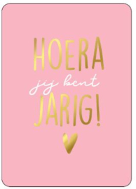 cadeaukaartje hoera jij bent jarig