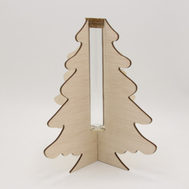 kerstboom met smal buisje/vaasje