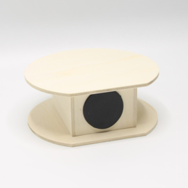 spaarpot rond 14,3x13,2x5,8cm