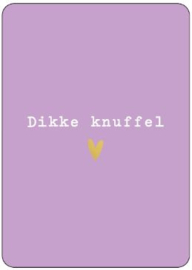 cadeaukaartje dikke knuffel