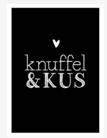 cadeaukaartje knuffel en kus