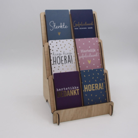 Kaartendisplay A7 formaat 6 stuks