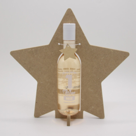 kerstster  voor wijnflesje 187ml