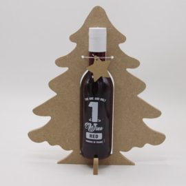 kerstboom voor wijnflesje 187ml