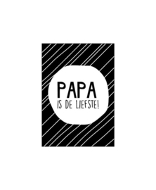 cadeaukaartje papa is de liefste