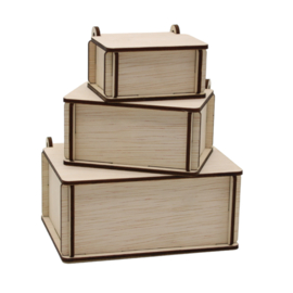 houten rechthoek doosjes